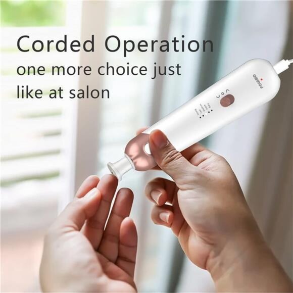 Professional Manicure Pedicure Kit, Electric Nail File Set, Cordless Electric - Picture 6 of 7